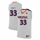 Virginia Cavaliers 33 Jack Salt White College Basketball Jersey Dzhi,baseball caps,new era cap wholesale,wholesale hats